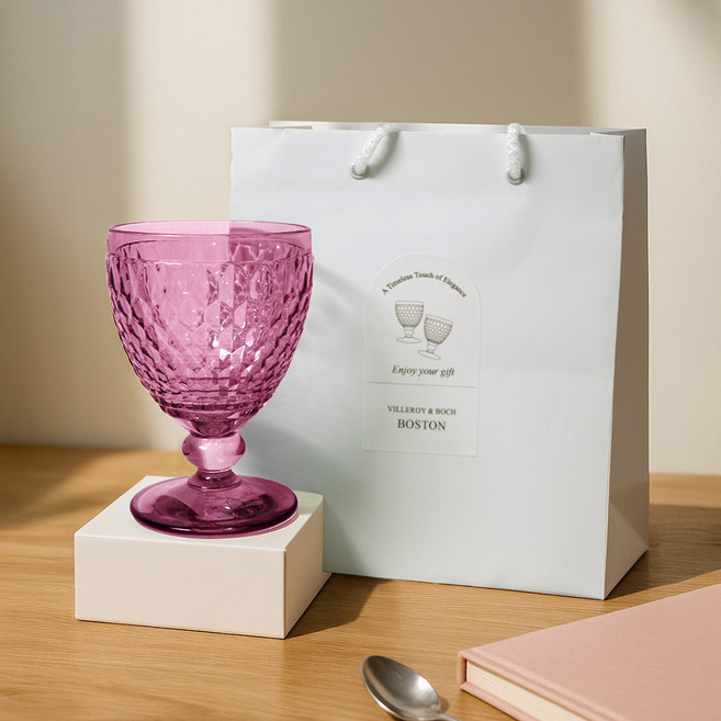 빌레로이앤보흐 보스턴 고블렛 310ml + 쇼핑백, 베리, 1개