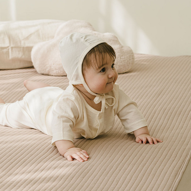 말랑하니 유아용 방수매트, 코코아밀크, 1개