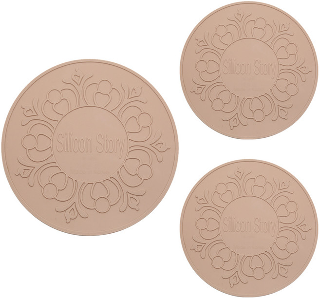 실리콘스토리 국내 제조 플래티넘 인덕션 커버, 핑크, 1세트