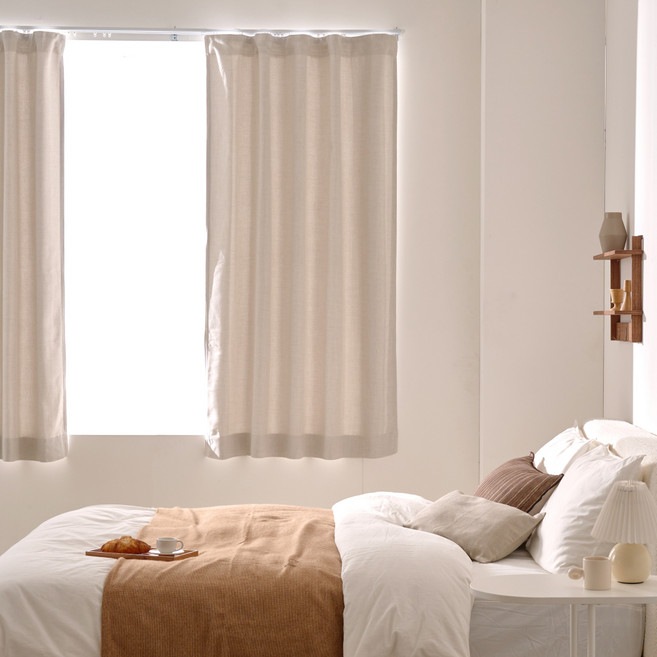 ON 메모리 반창문 암막커튼 높이조절 핀타입 2p