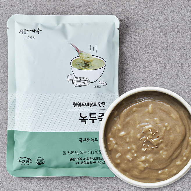 서울마님죽 녹두죽 (냉장), 500g, 1개