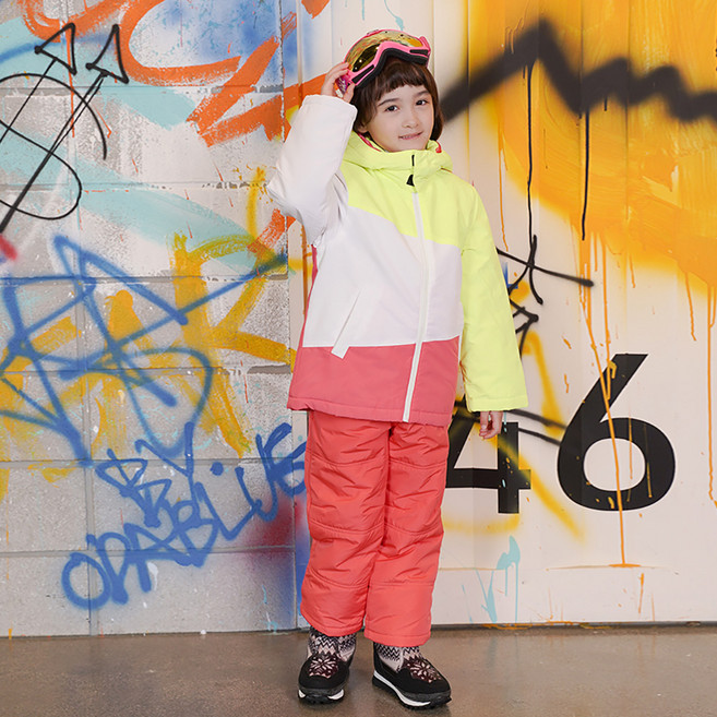 에프리더 아동용 리버 모눈 스키복 세트