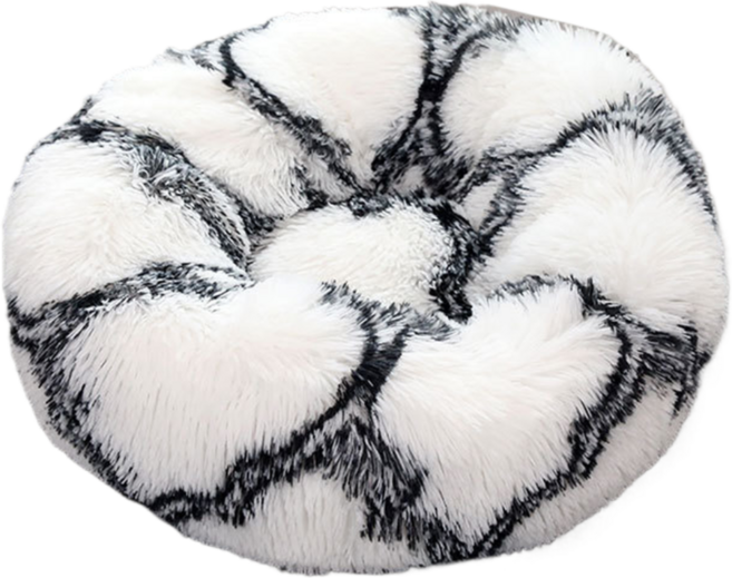 스마일깨비 소형 반려동물 폭신한 쿠션 350g, 블랙앤화이트, 1개