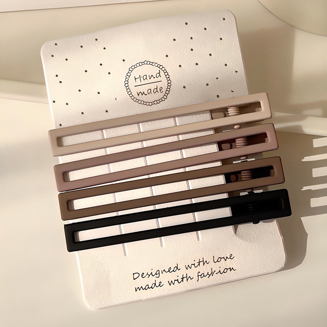 미다미 브라운 주니 매트 집게핀세트