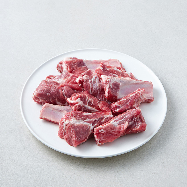 몬트락 무항생제 인증 제주 돼지 쪽갈비 구이용 (냉장), 1개, 800g