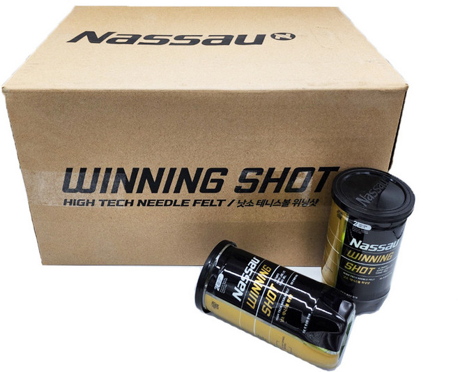 낫소 위닝샷 시합 테니스공 2p, 옐로우, 30개