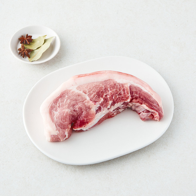 빌라스포크 무항생제 인증 한돈 미박 뒷다리살 수육용 (냉장), 1개, 500g