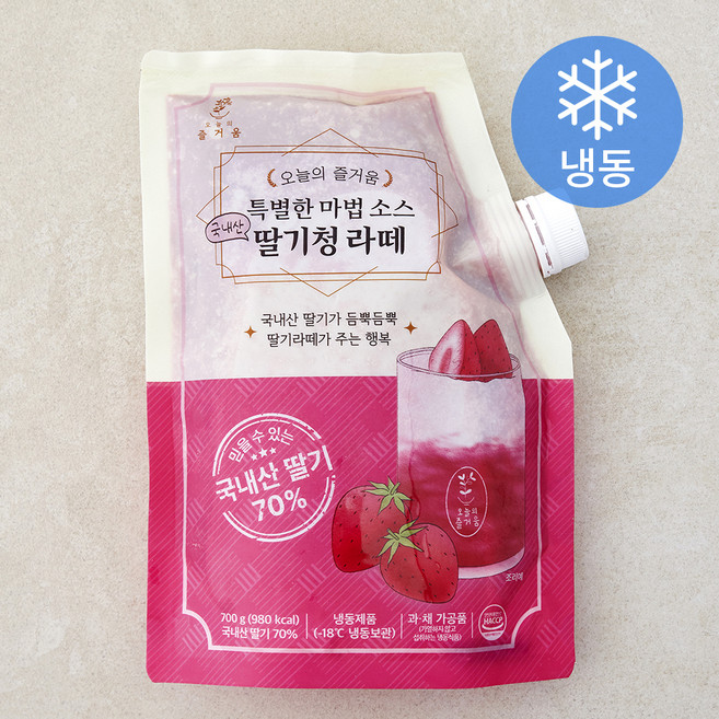특별한 마법소스 딸기청 라떼 (냉동), 700g, 1개