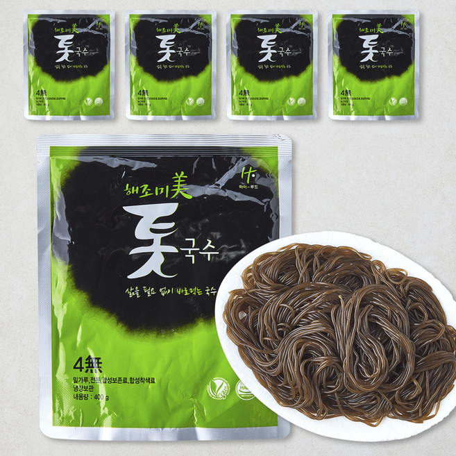 하이푸드 해조미 톳국수, 400g, 5개