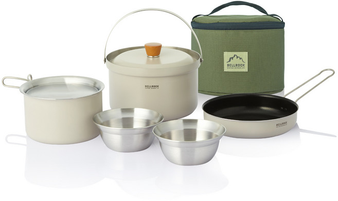 벨락 컬러 9 코펠 세트, 크림, 1개