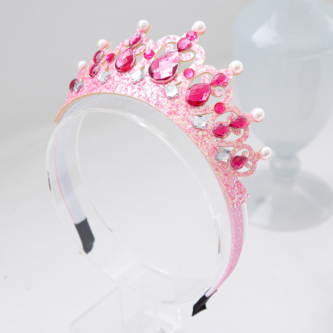 프리미엄 왕관 보석 머리띠