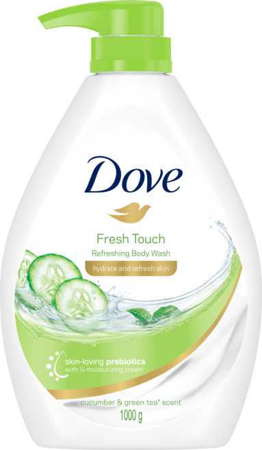 도브 바디워시 프레시 터치 큐컴버, 1개, 1L