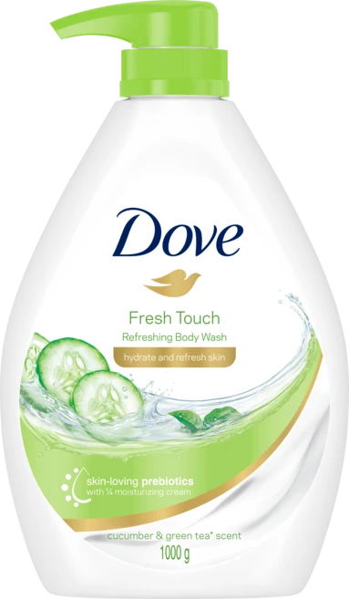 도브 바디워시 프레시 터치 큐컴버, 1개, 1L - 쿠팡