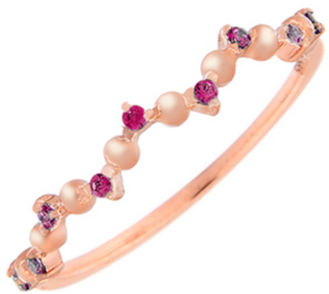 밀튼스텔리 여성용 실버반지 MSJ-SR180062RGPQ