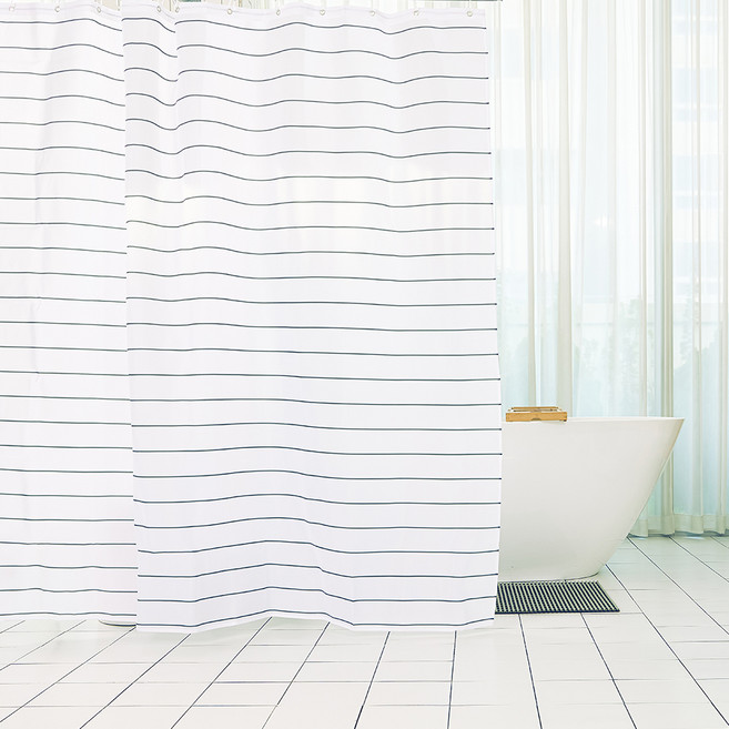 sosomoso 浴室浴簾, 線條, 1套