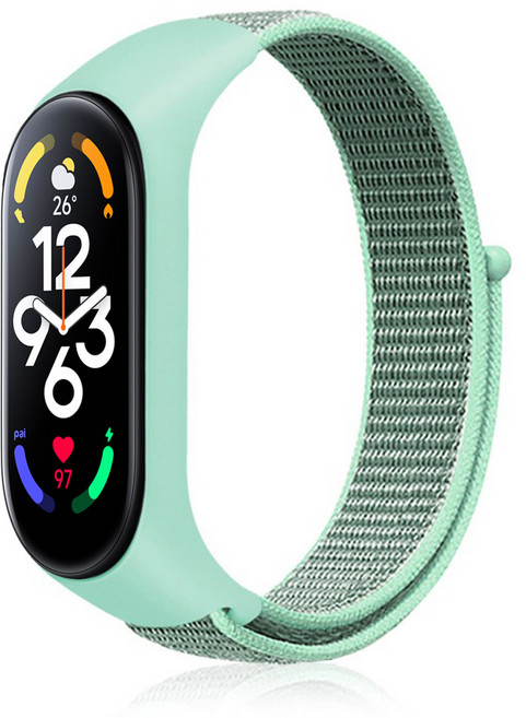 스페이스쉴드 스마트워치 모노 나일론 스포츠루프 밴드, 민트, 1개