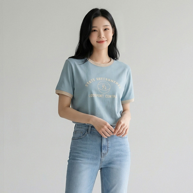 레몬소울 여성용 AA73 반팔 티셔츠