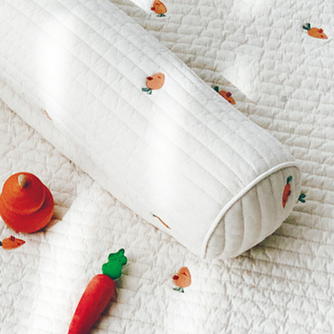 마롤로뜨 돗투돗 100수 누빔 자수 죽부인 아기 바디필로우 + 속통 세트, 캐롯로뜨