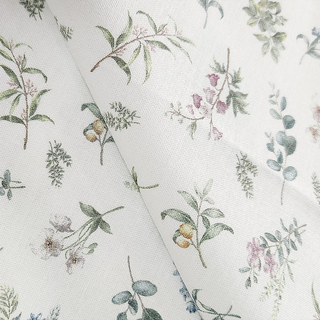 르우홈 DTP 면 패브릭 원단 마이데이, 화이트, 1개