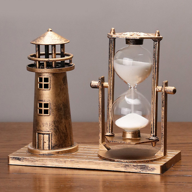 선빛 빈티지 모래시계 오브제 등대, 혼합색상