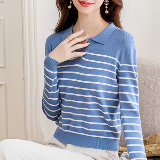 루나걸 여성용 에코시움 카라 니트 L26SPKN120819