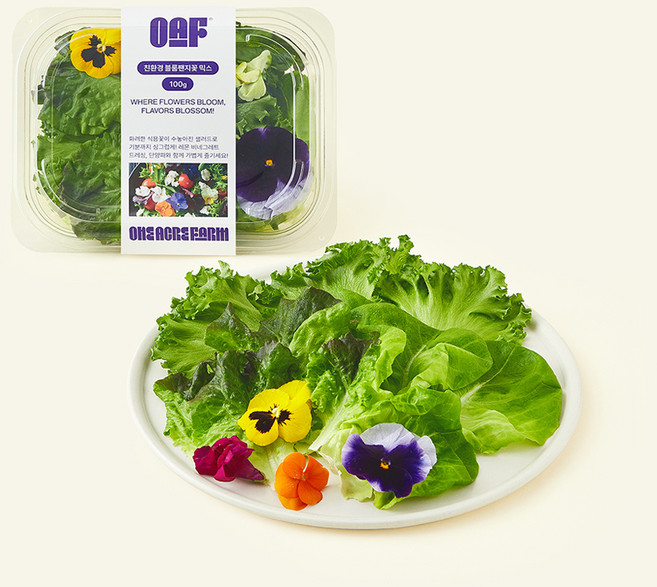 원에이커팜 무농약 인증 블룸 팬지꽃 믹스, 100g, 1개, 1개입