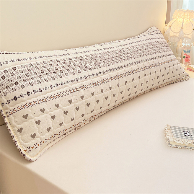 아포그네 프리미엄 퀼팅 롱 쿠션커버, 하트