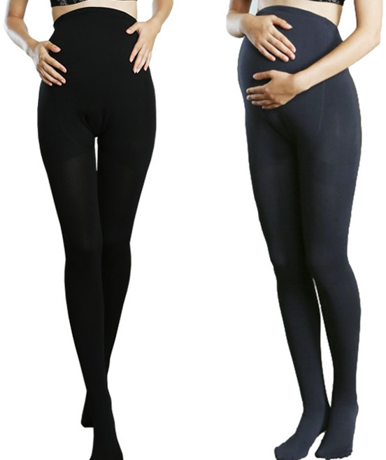 쁘띠마리에 임부용 기모 스타킹 2종 세트