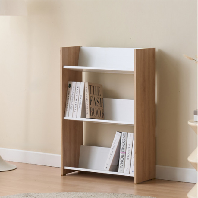 제우스가구 라인 DIY 책장, 내츄럴화이트, 3단