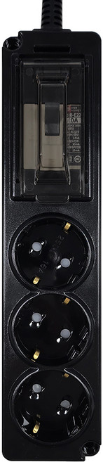 에코파워탭 국내 제조 고용량 배선차단용 멀티탭 전선형 3구, 5m, 혼합색상, 1개