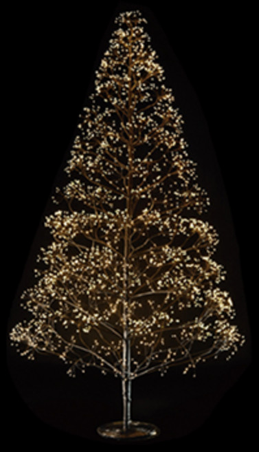 마쉬매리골드 크리스마스 24V 전구트리 코드선 포함, 블랙