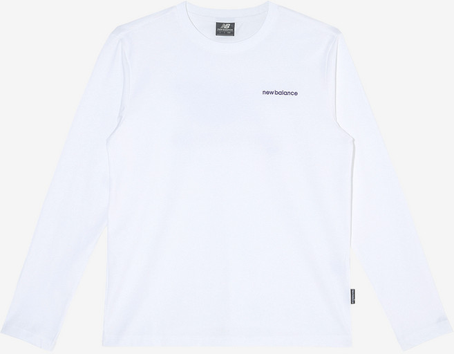 뉴발란스 남녀공용 UNI 에센셜 백로고 긴팔 티셔츠 NBNDEB3001