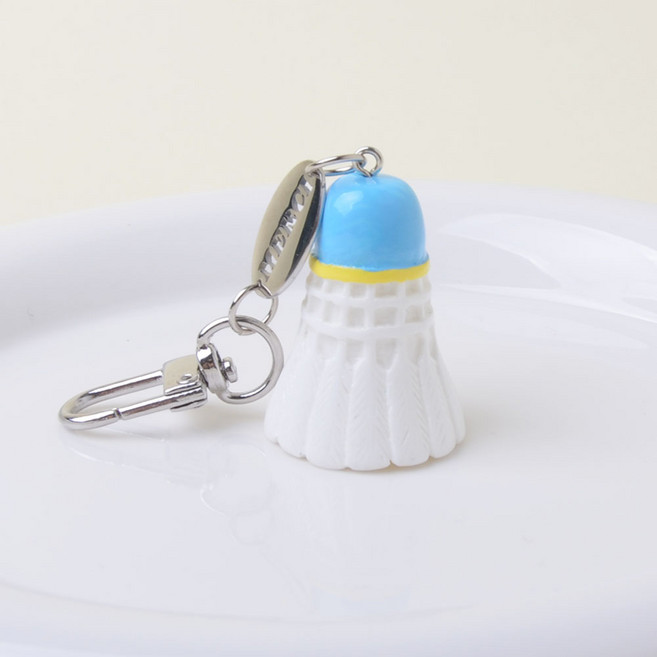 배드민턴 셔틀콕 키링, 블루, 1개