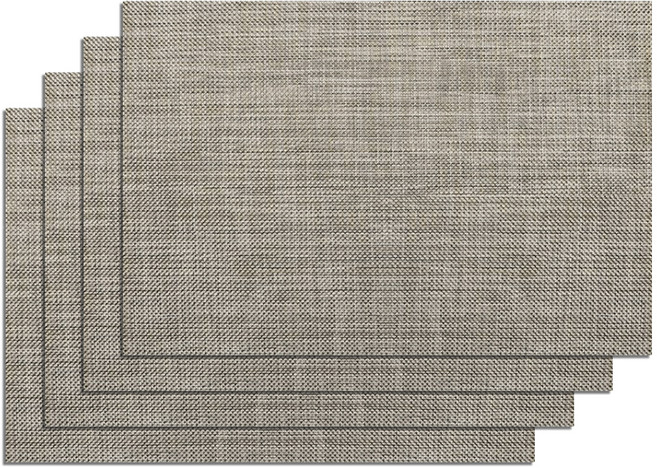 모던앳 호텔 방수 다이닝 식탁 매트 4p 세트, 오트밀, 45 x 30 cm, 1세트