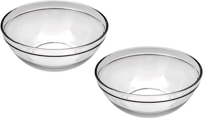 Duralex Lys 可疊放沙拉碗 L 1590ml, 清除, 2個