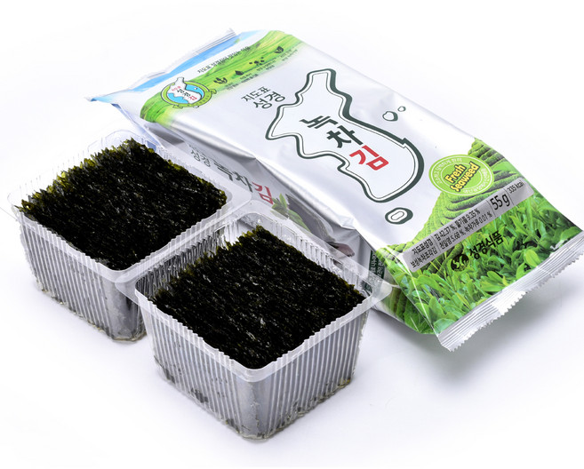 지도표성경 보성녹차 조각김, 55g, 1개