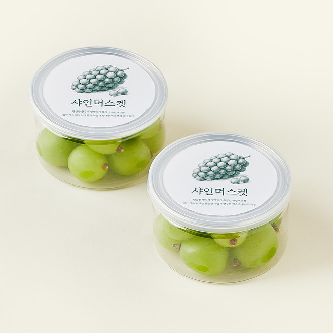 바로먹는 샤인머스켓, 200g, 2개