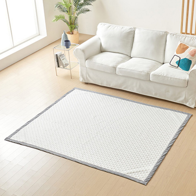 그리프 프라임 침대 냉감패드, 화이트 + 그레이, 쿨매트