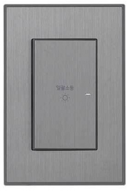 틸인스 일괄소등 1구 스위치 다크그레이, 1개