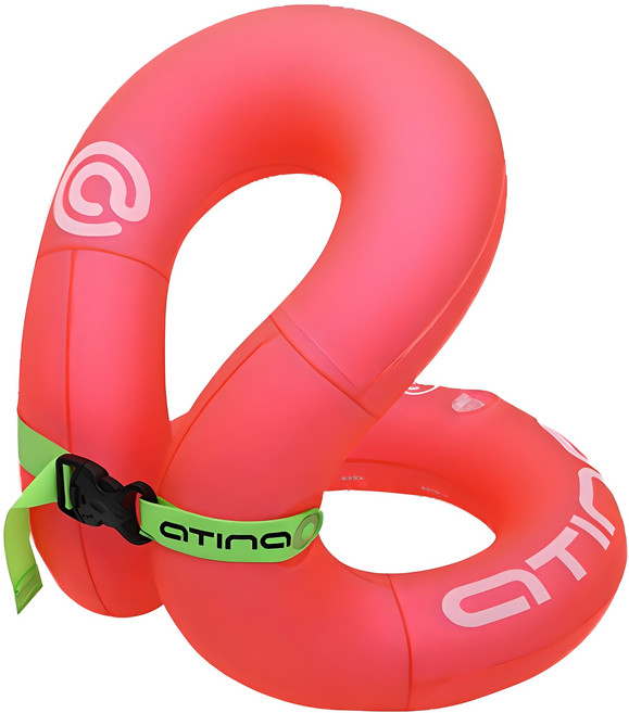 atina 兒童穿戴式游泳輔助用品 頸部浮力背心, 粉色