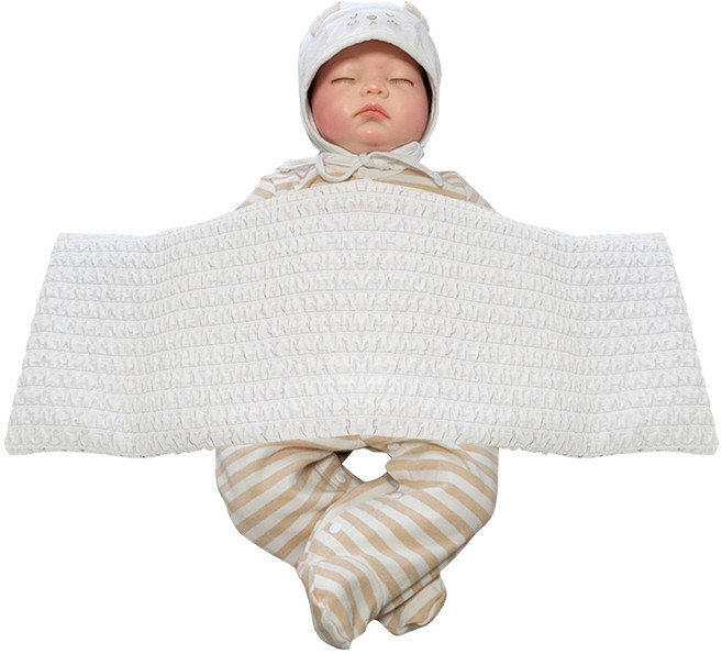 이몽 유아용 뱀부리플 가슴안정 좁쌀 태열 베개 6구획, 화이트