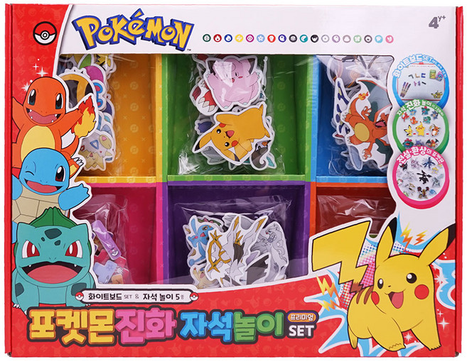 비앤씨 포켓몬 진화 자석놀이 프리미엄 세트, 혼합색상, 1개