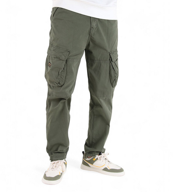 남성용 NP12 빈티지 스판 카고 조거 팬츠