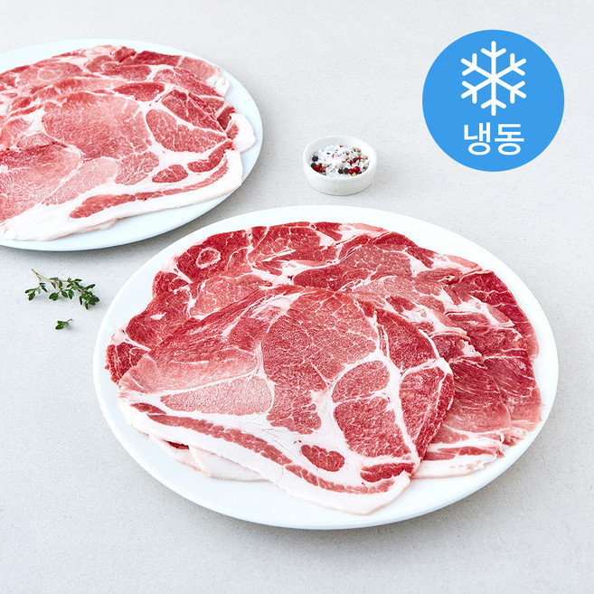 미국산 돼지 목전지 제육볶음용 3mm (냉동), 1개, 1kg
