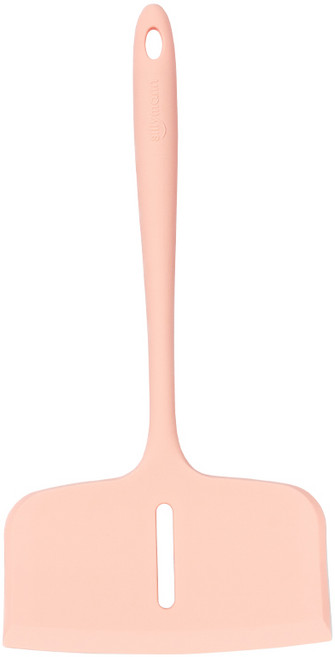 sillymann Century Garden 矽膠寬鍋鏟, 蜜桃色, 1支