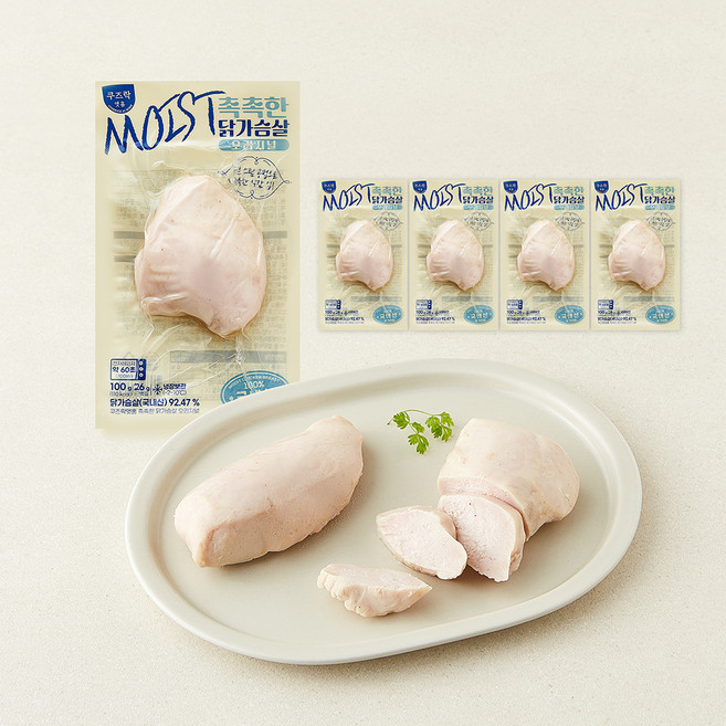 쿠즈락 촉촉한 닭가슴살 오리지널, 100g, 1개, 5개입