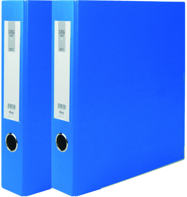 마이다스 D링 합지 바인더 명찰형 3공 A4 5cm, 청색, 2개