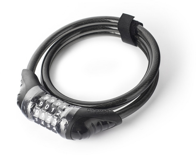 온가드 번호형 자전거 자물쇠 8171K 120CM, 블랙, 1개