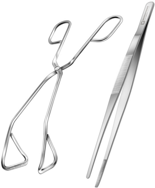 바겐슈타이거 스텐 핀셋집게 + 가위형집게, 1세트