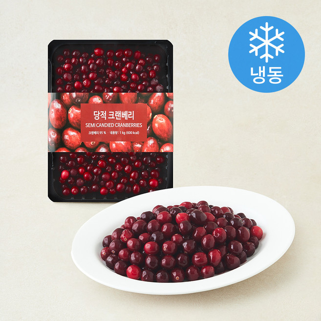 딜라잇가든 당적 크랜베리 (냉동), 1개, 1kg